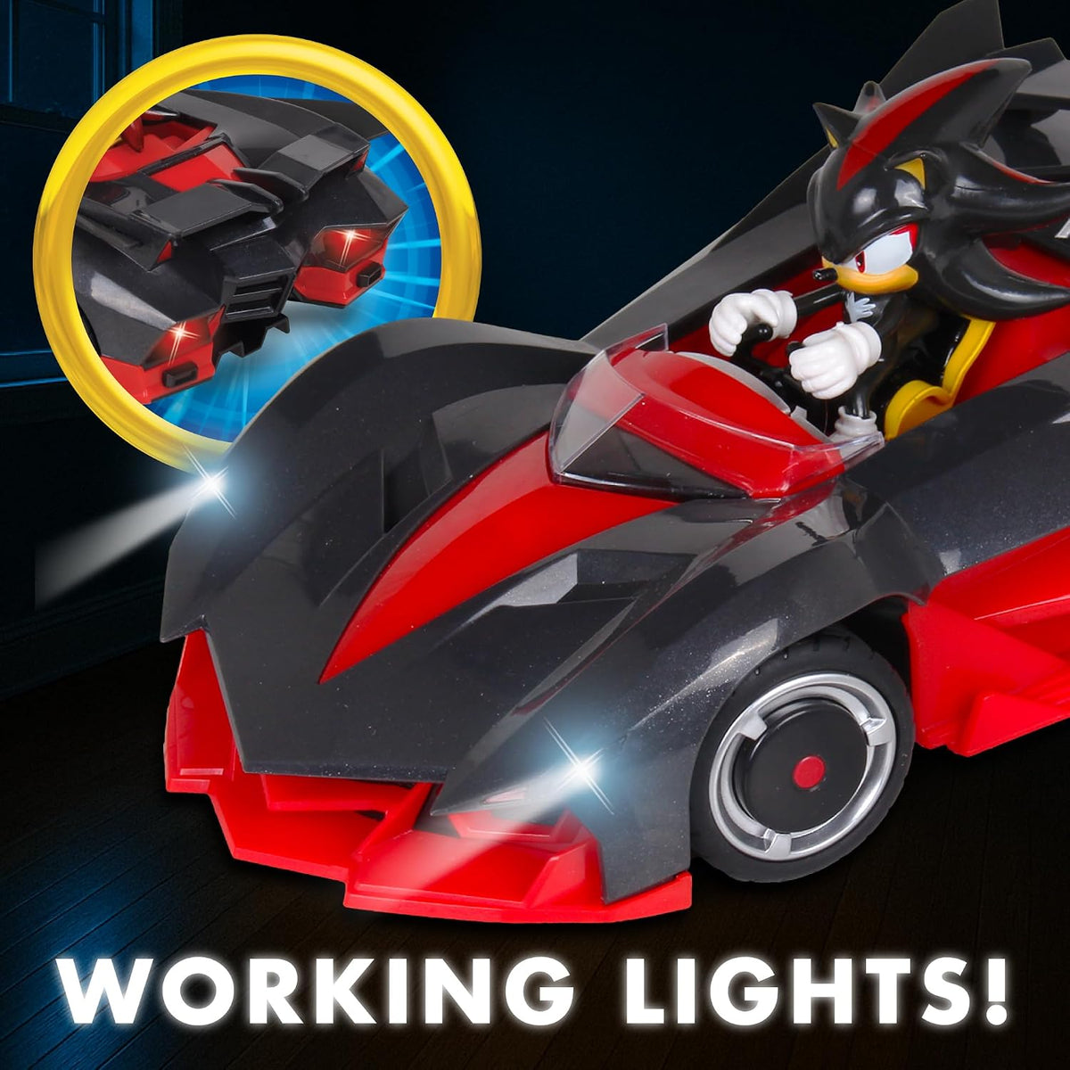 NKOK Sonic Racing CrossWorlds Shadow the Hedgehog RC Car – 2.4GHz - Flex Gamingproduct_type