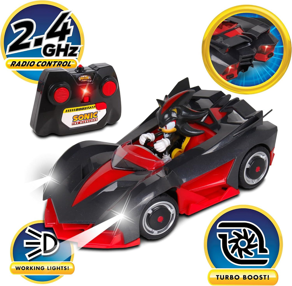 NKOK Sonic Racing CrossWorlds Shadow the Hedgehog RC Car – 2.4GHz - Flex Gamingproduct_type