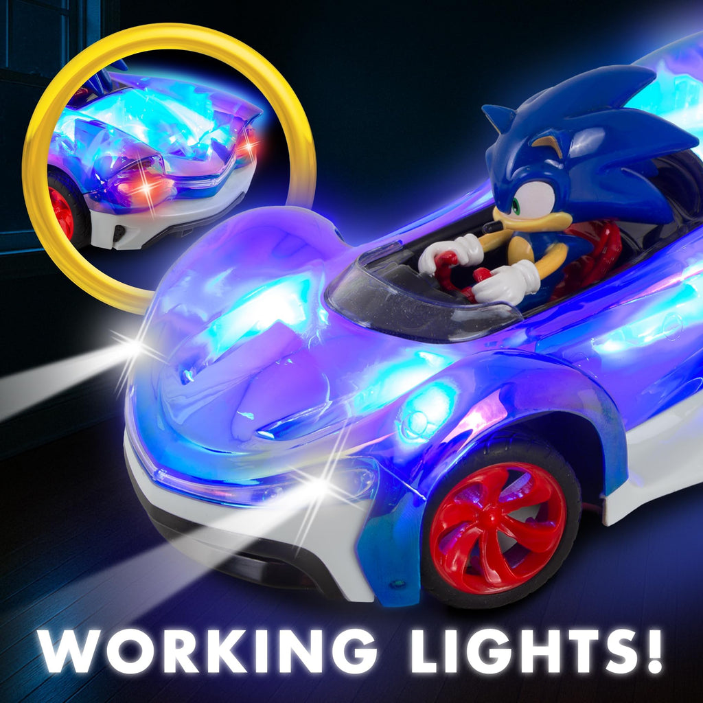 NKOK Sonic the Hedgehog Glow Racer RC Car – 1/28 Scale – 2 Styles - Flex Gamingproduct_type