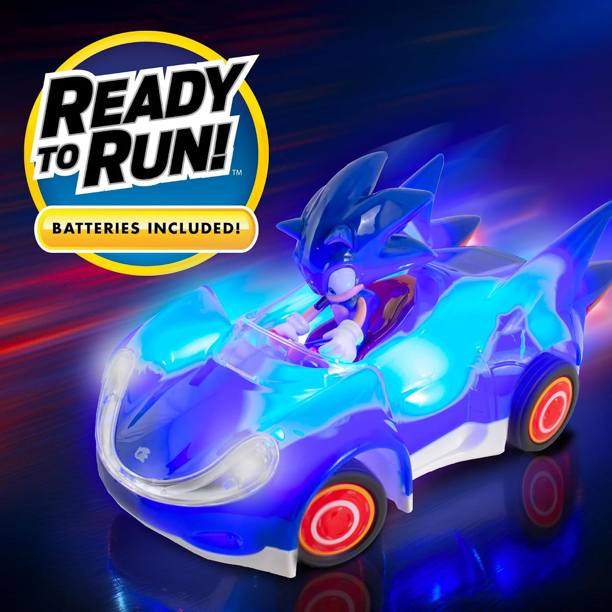 NKOK Sonic the Hedgehog Glow Racer RC Car – 1/28 Scale – 2 Styles - Flex Gamingproduct_type
