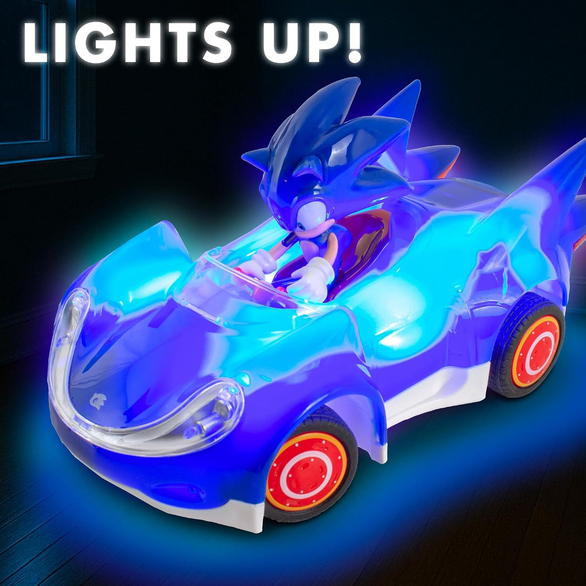 NKOK Sonic the Hedgehog Glow Racer RC Car – 1/28 Scale – 2 Styles - Flex Gamingproduct_type