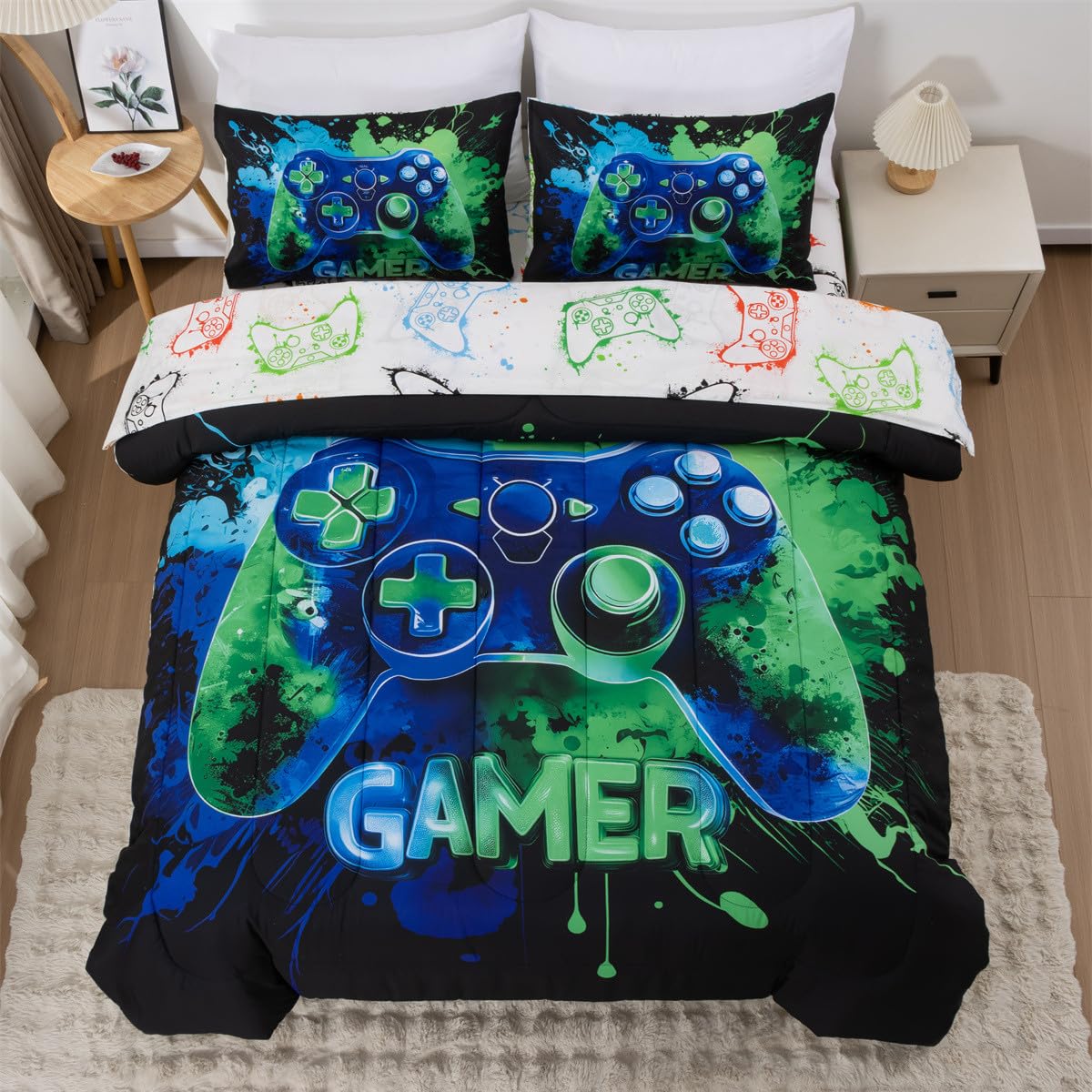 NTBED Game Console Comforter Set – 3 Sizes & 11 Colors - Flex Gamingproduct_type