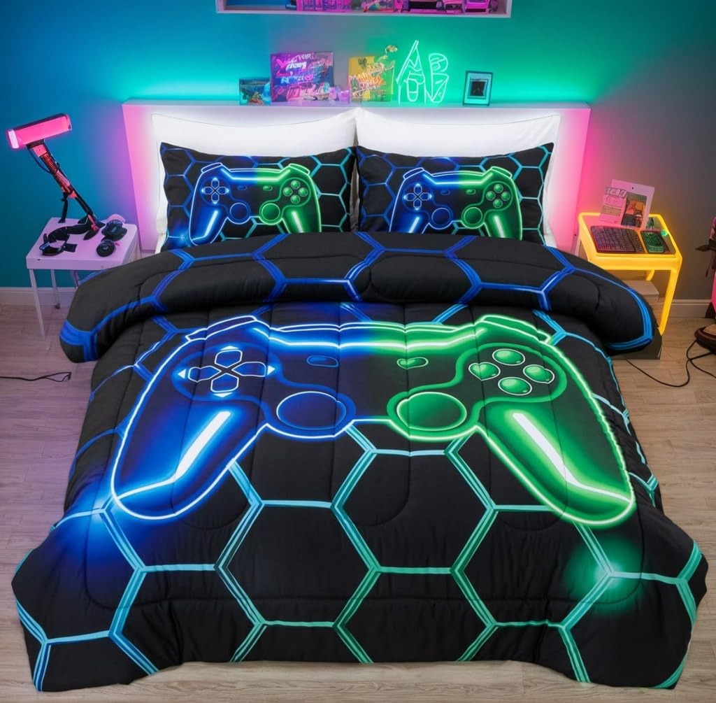 NTBED Game Console Comforter Set – 3 Sizes & 11 Colors - Flex Gamingproduct_type