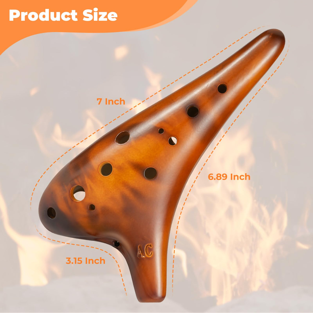 Ohuhu 12-Hole Alto C Ocarina – 5 Colors - Flex Gamingproduct_type