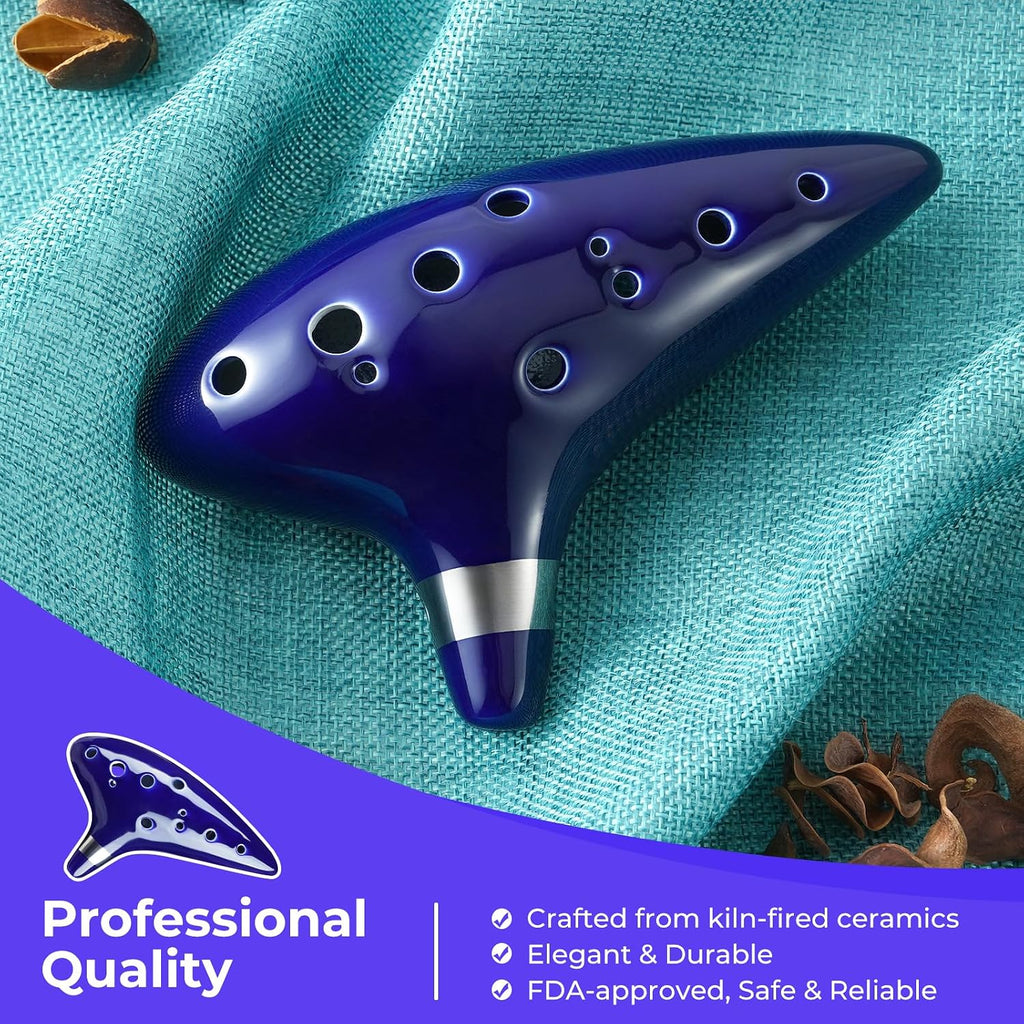 Ohuhu 12-Hole Alto C Ocarina – 5 Colors - Flex Gamingproduct_type