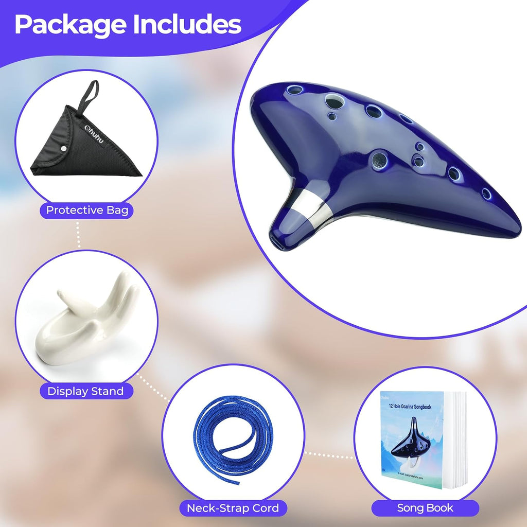 Ohuhu 12-Hole Alto C Ocarina – 5 Colors - Flex Gamingproduct_type