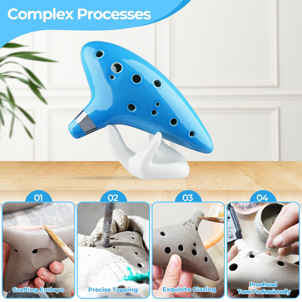 Ohuhu 12-Hole Alto C Ocarina – 5 Colors - Flex Gamingproduct_type