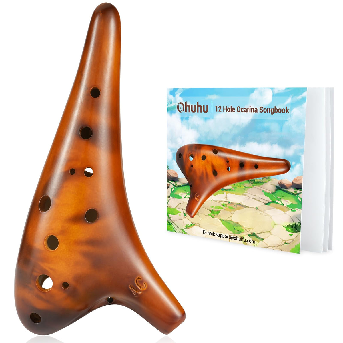 Ohuhu 12-Hole Alto C Ocarina – 5 Colors - Flex Gamingproduct_type