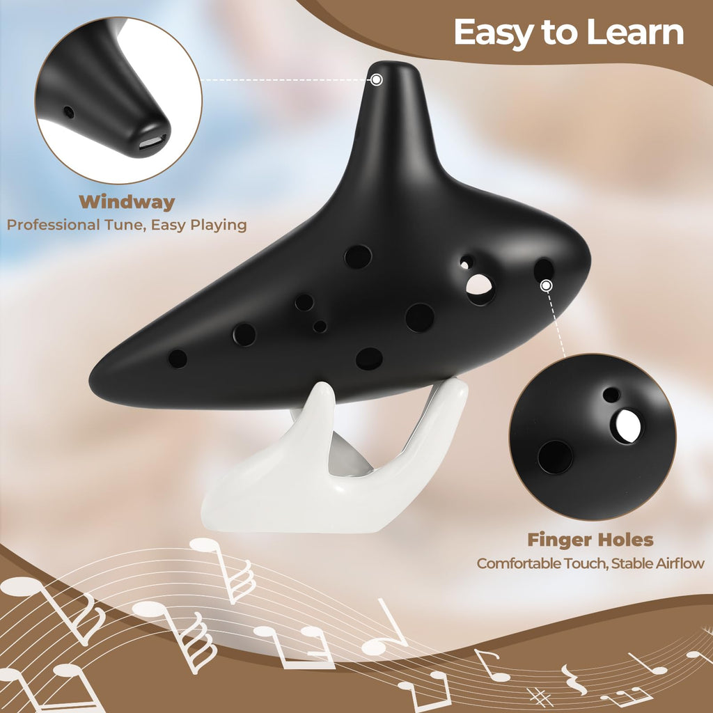 Ohuhu 12-Hole Alto C Ocarina – 5 Colors - Flex Gamingproduct_type