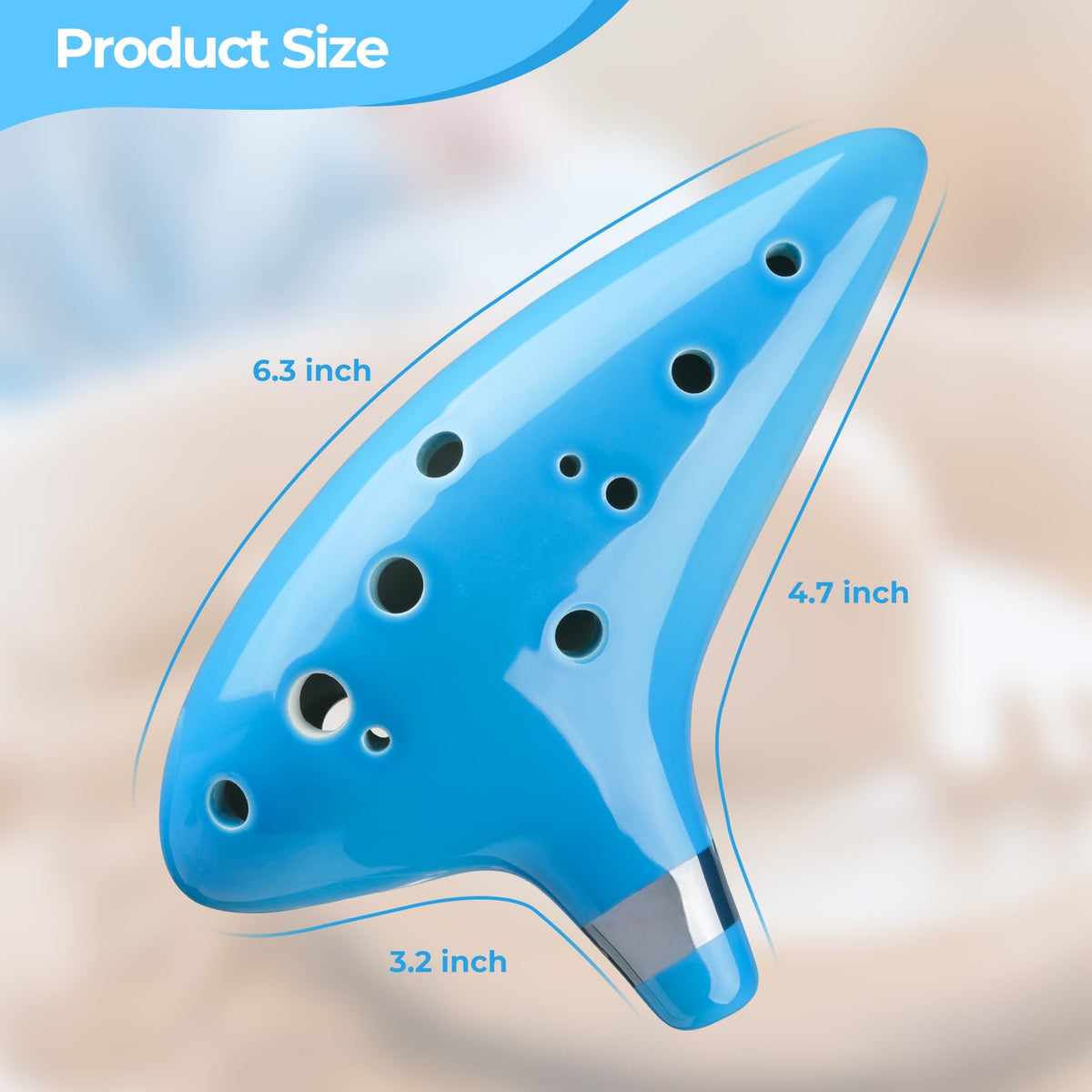 Ohuhu 12-Hole Alto C Ocarina – 5 Colors - Flex Gamingproduct_type