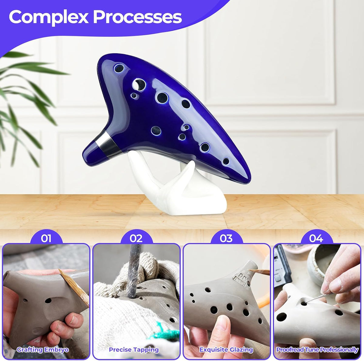 Ohuhu 12-Hole Alto C Ocarina – 5 Colors - Flex Gamingproduct_type