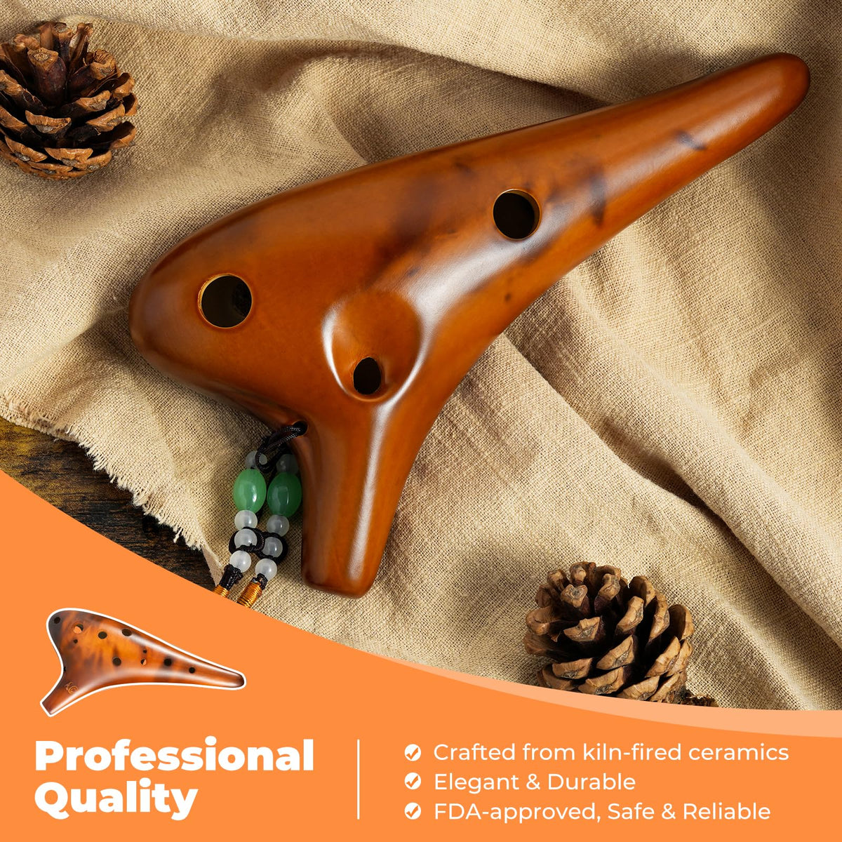 Ohuhu 12-Hole Alto C Ocarina – 5 Colors - Flex Gamingproduct_type
