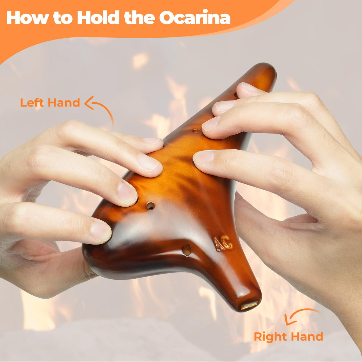Ohuhu 12-Hole Alto C Ocarina – 5 Colors - Flex Gamingproduct_type