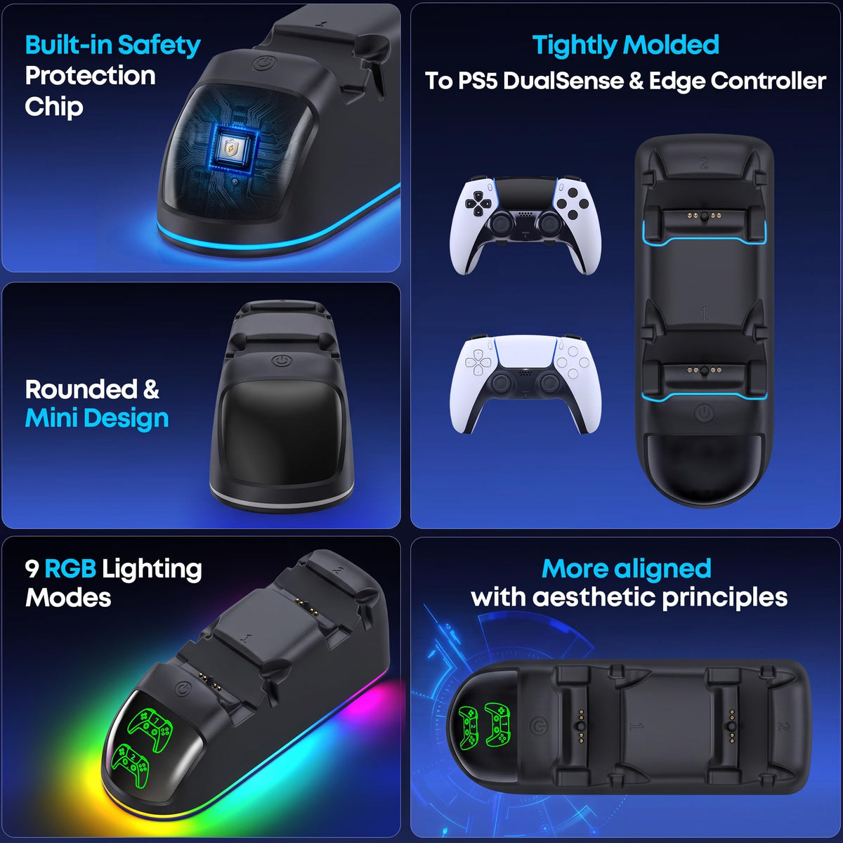 OIVO Controller Charging Dock – 2 Sizes & 4 Colours - Flex Gamingproduct_type
