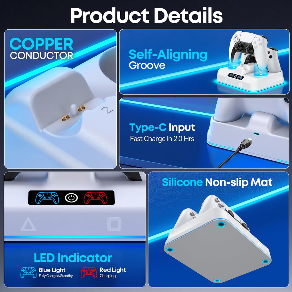 OIVO Controller Charging Dock – 2 Sizes & 4 Colours - Flex Gamingproduct_type