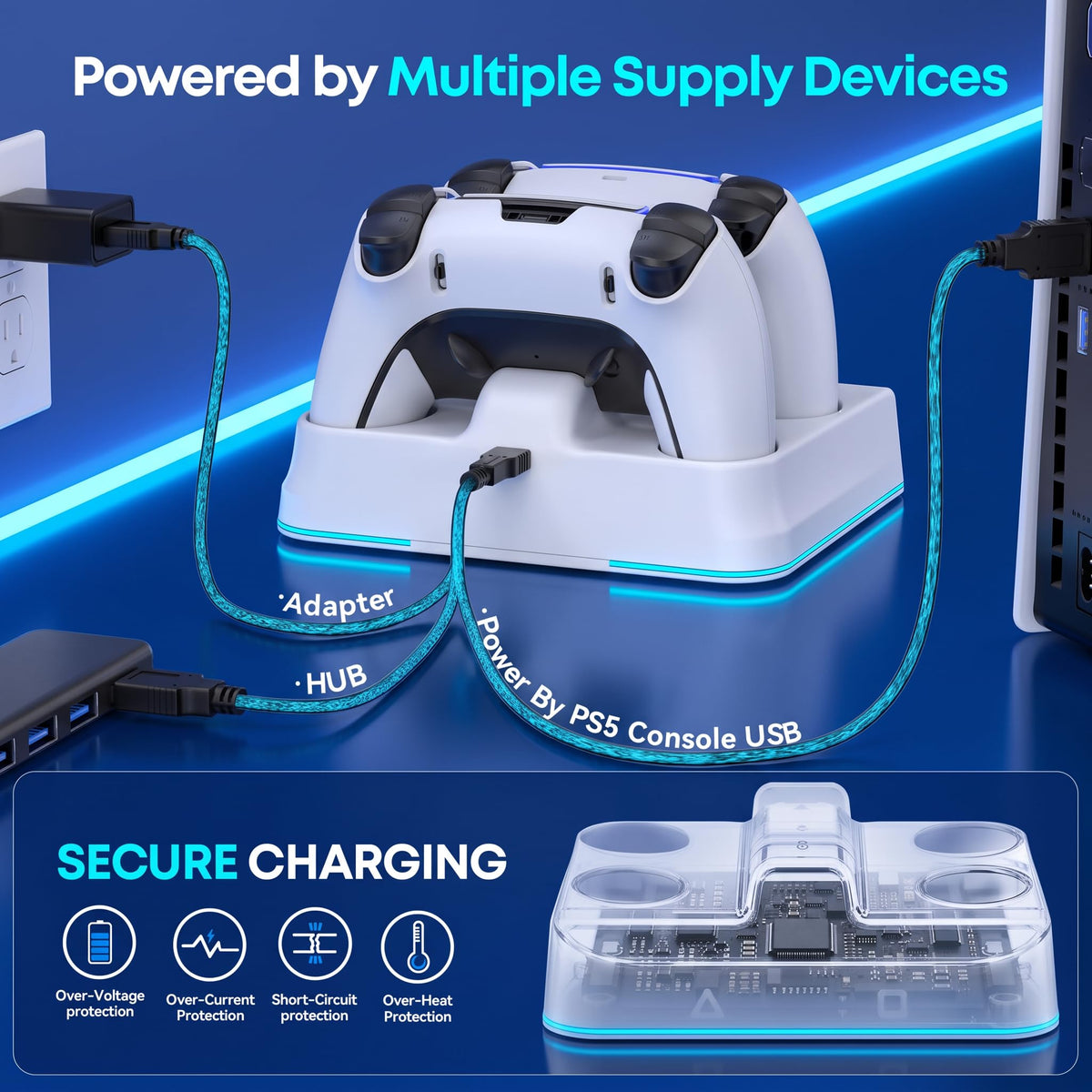 OIVO Controller Charging Dock – 2 Sizes & 4 Colours - Flex Gamingproduct_type