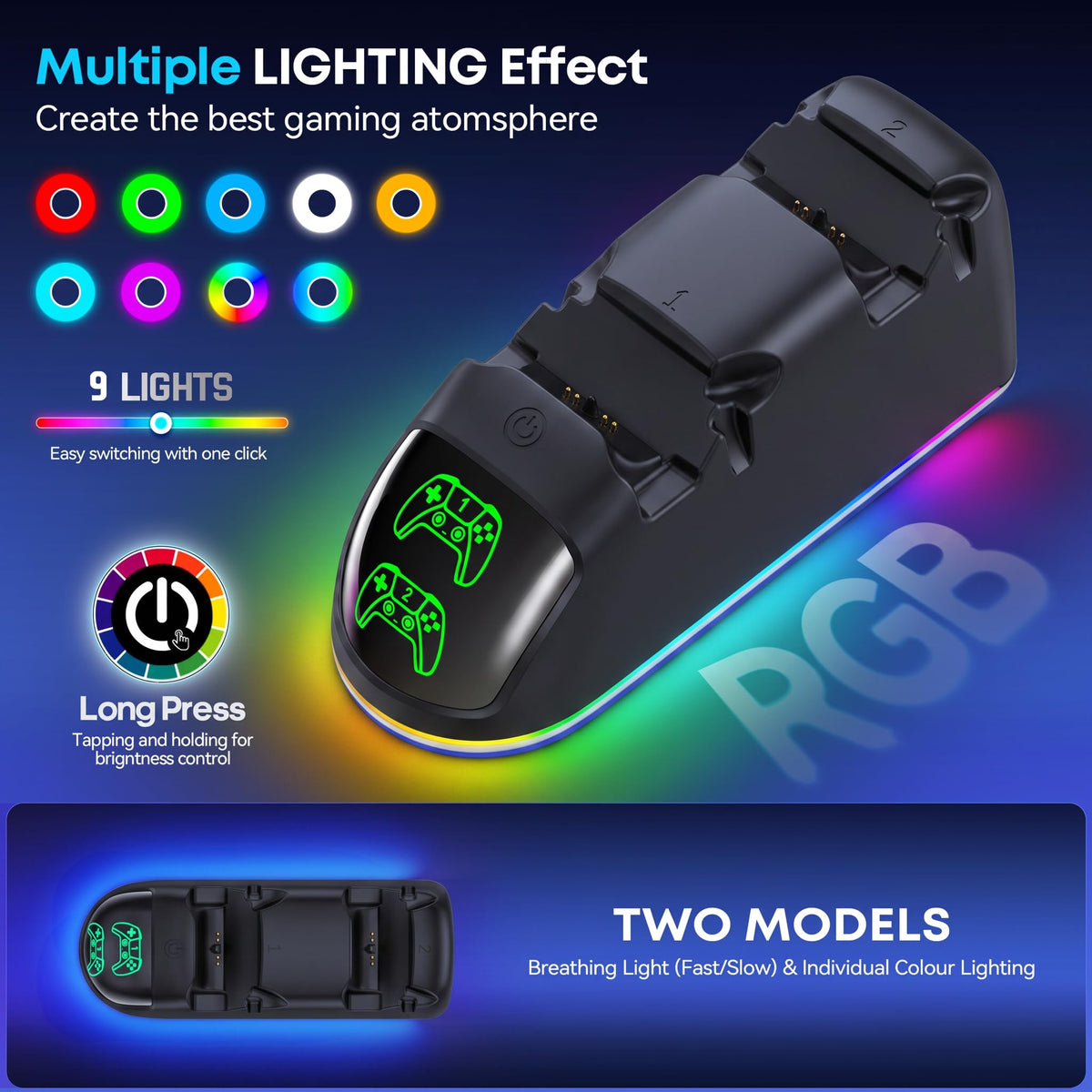OIVO Controller Charging Dock – 2 Sizes & 4 Colours - Flex Gamingproduct_type