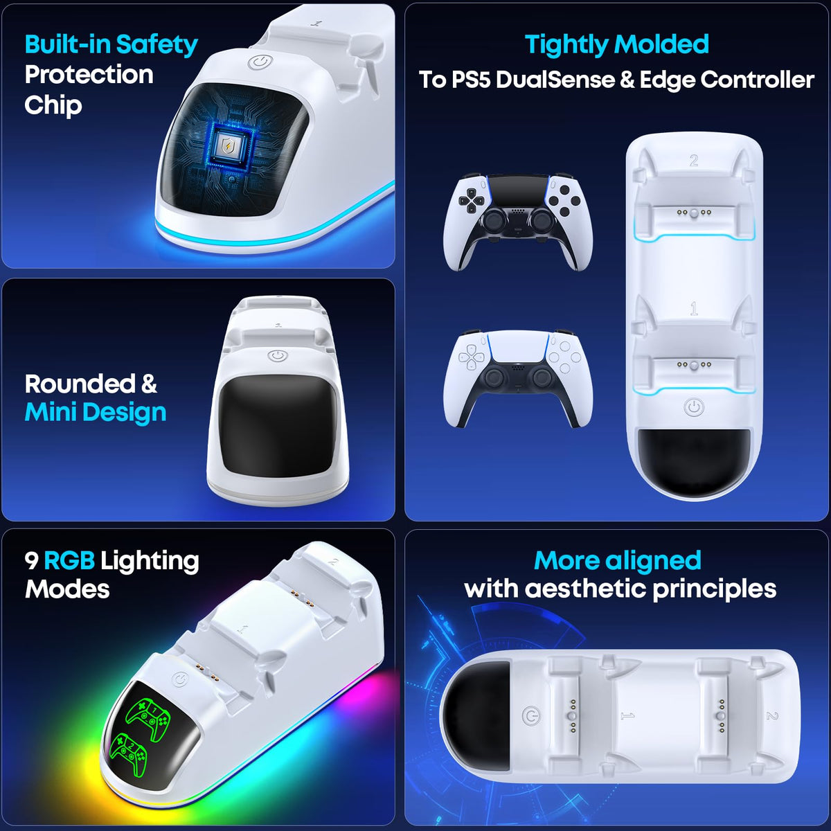 OIVO Controller Charging Dock – 2 Sizes & 4 Colours - Flex Gamingproduct_type