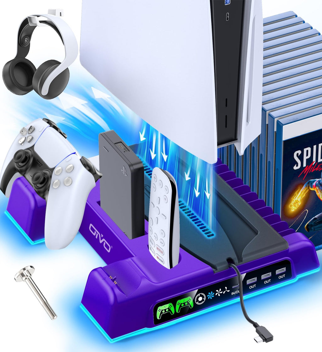 OIVO PS5 Stand & Cooling Station with Controller Charging – 5 Colours - Flex Gamingproduct_type