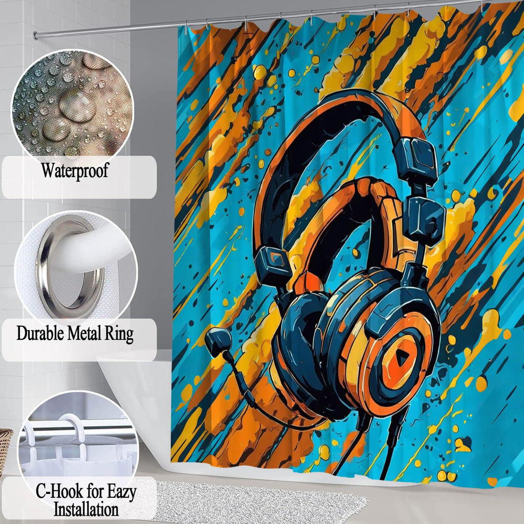 Omebero Gaming Shower Curtain Set, 4 Pieces – 3 Styles - Flex Gamingproduct_type
