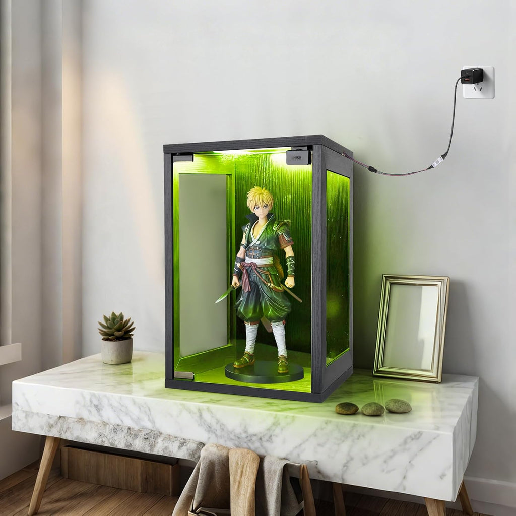 OMEYUPAN Wall-Mounted Display Case Shadow Box with RGB LED Lights - Flex Gamingproduct_type