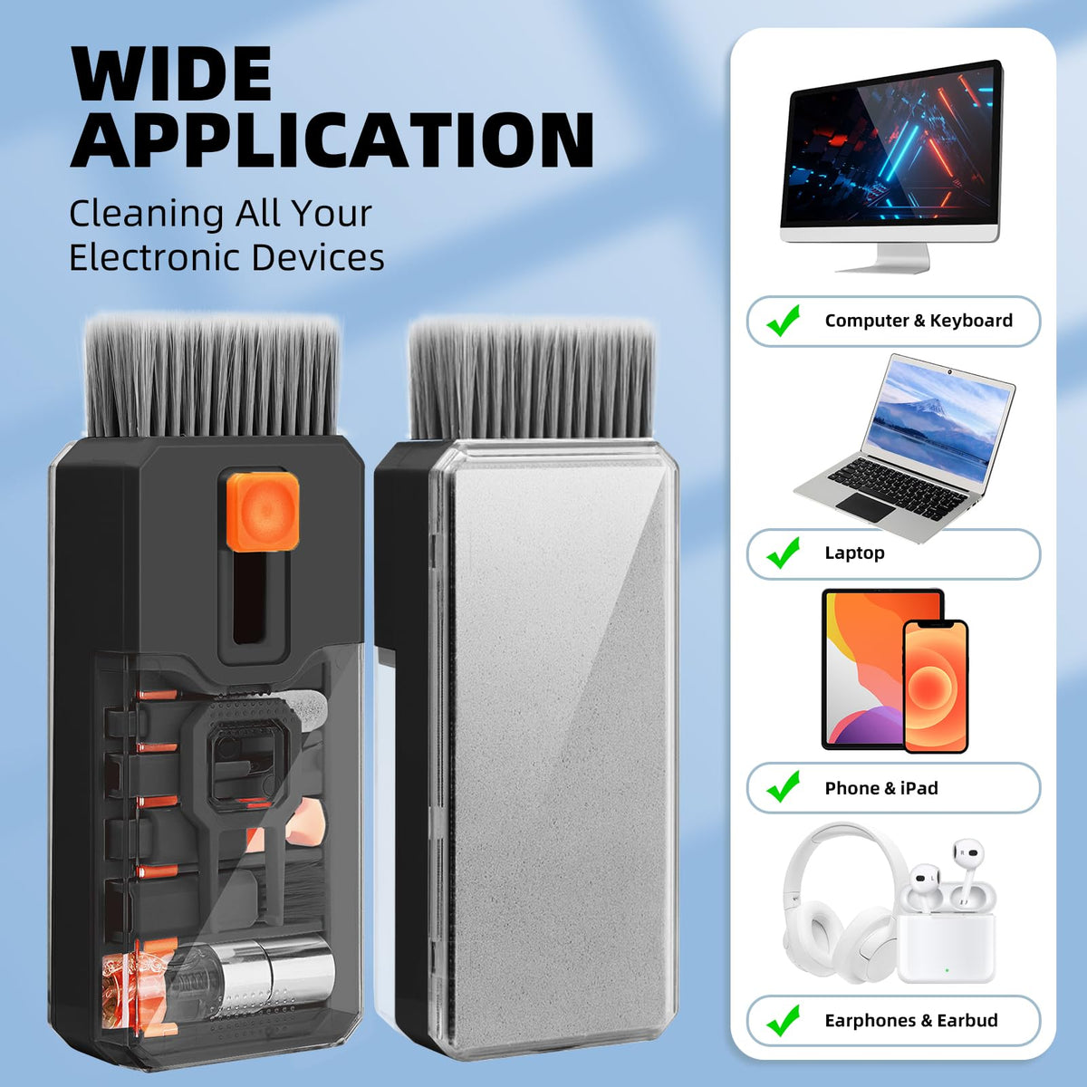 Ordilend All-in-1 Tech & Keyboard Cleaning Kit – 5 Colors - Flex Gamingproduct_type