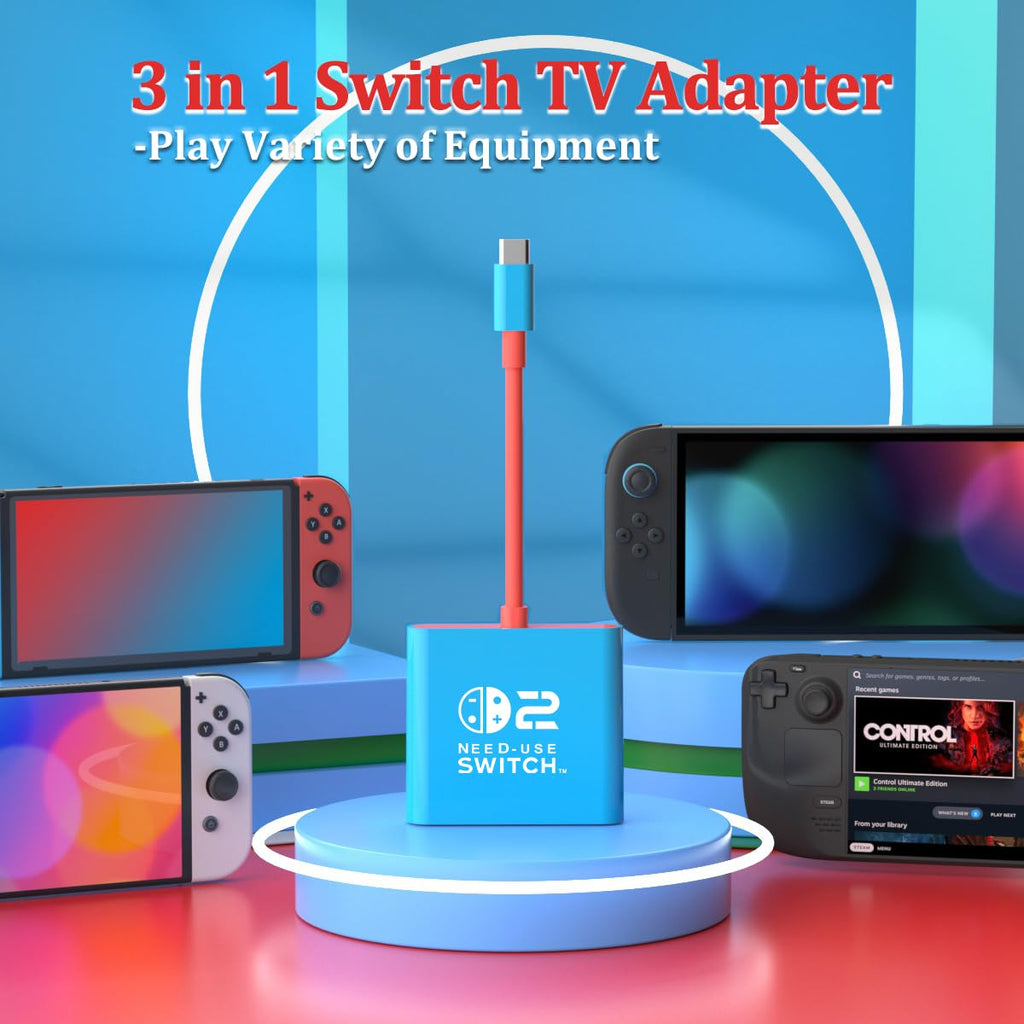 pdobq Portable Nintendo Switch Docking Station – 3 Cable Lengths - Flex Gamingproduct_type