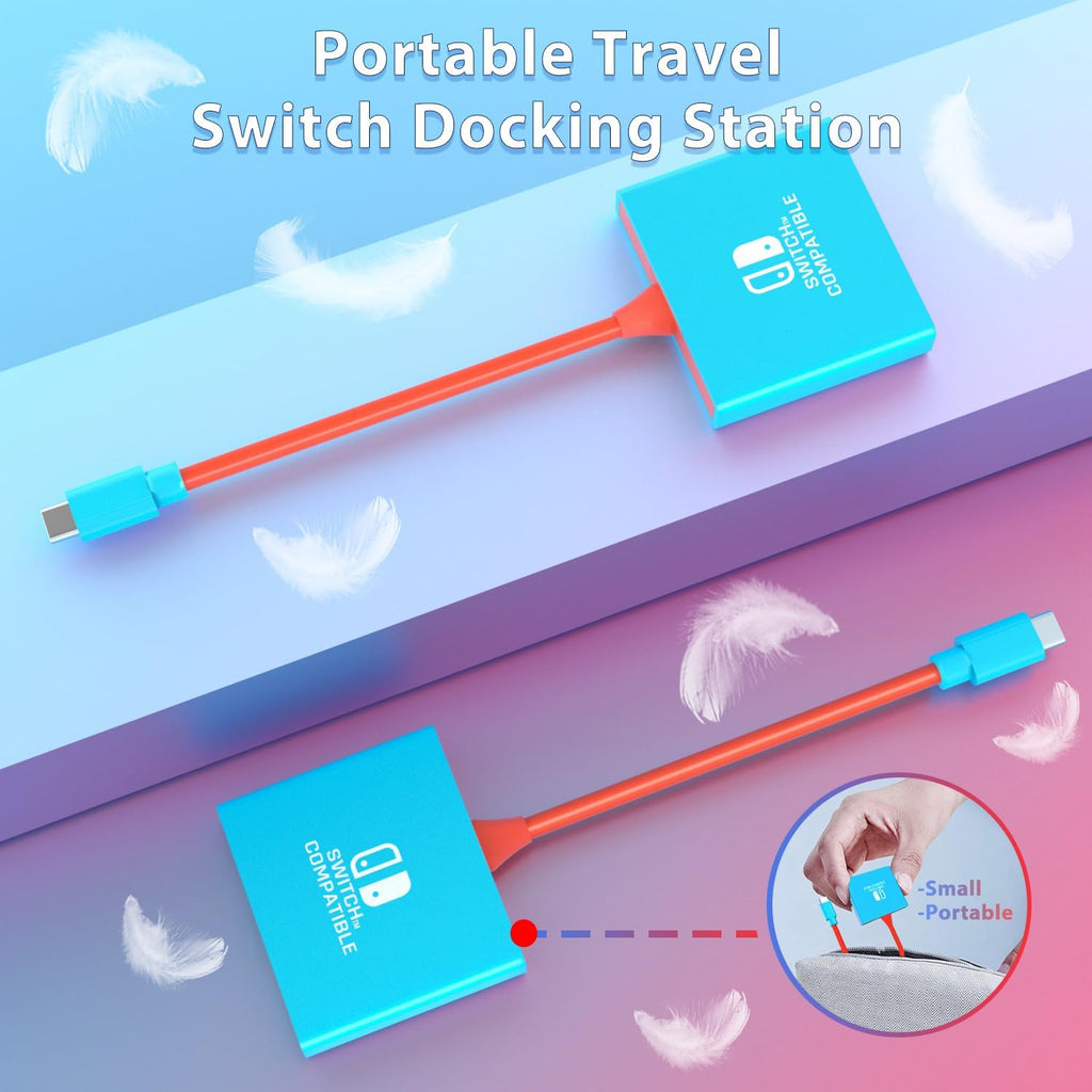 pdobq Portable Nintendo Switch Docking Station – 3 Cable Lengths - Flex Gamingproduct_type
