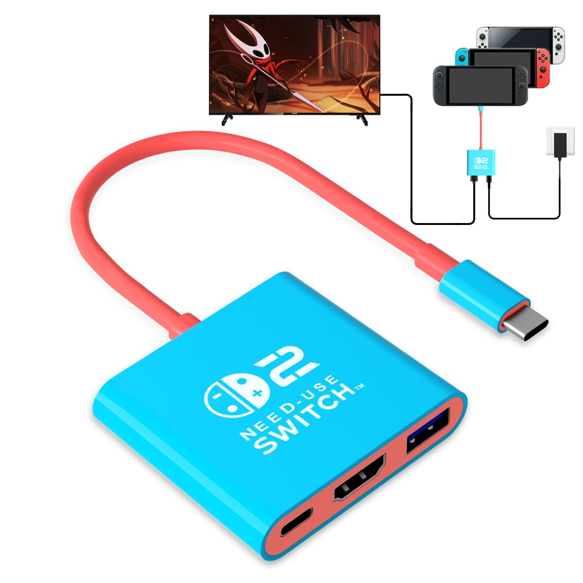 pdobq Portable Nintendo Switch Docking Station – 3 Cable Lengths - Flex Gamingproduct_type