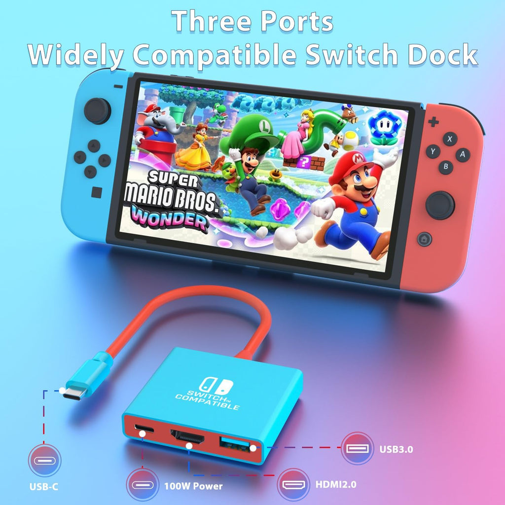 pdobq Portable Nintendo Switch Docking Station – 3 Cable Lengths - Flex Gamingproduct_type