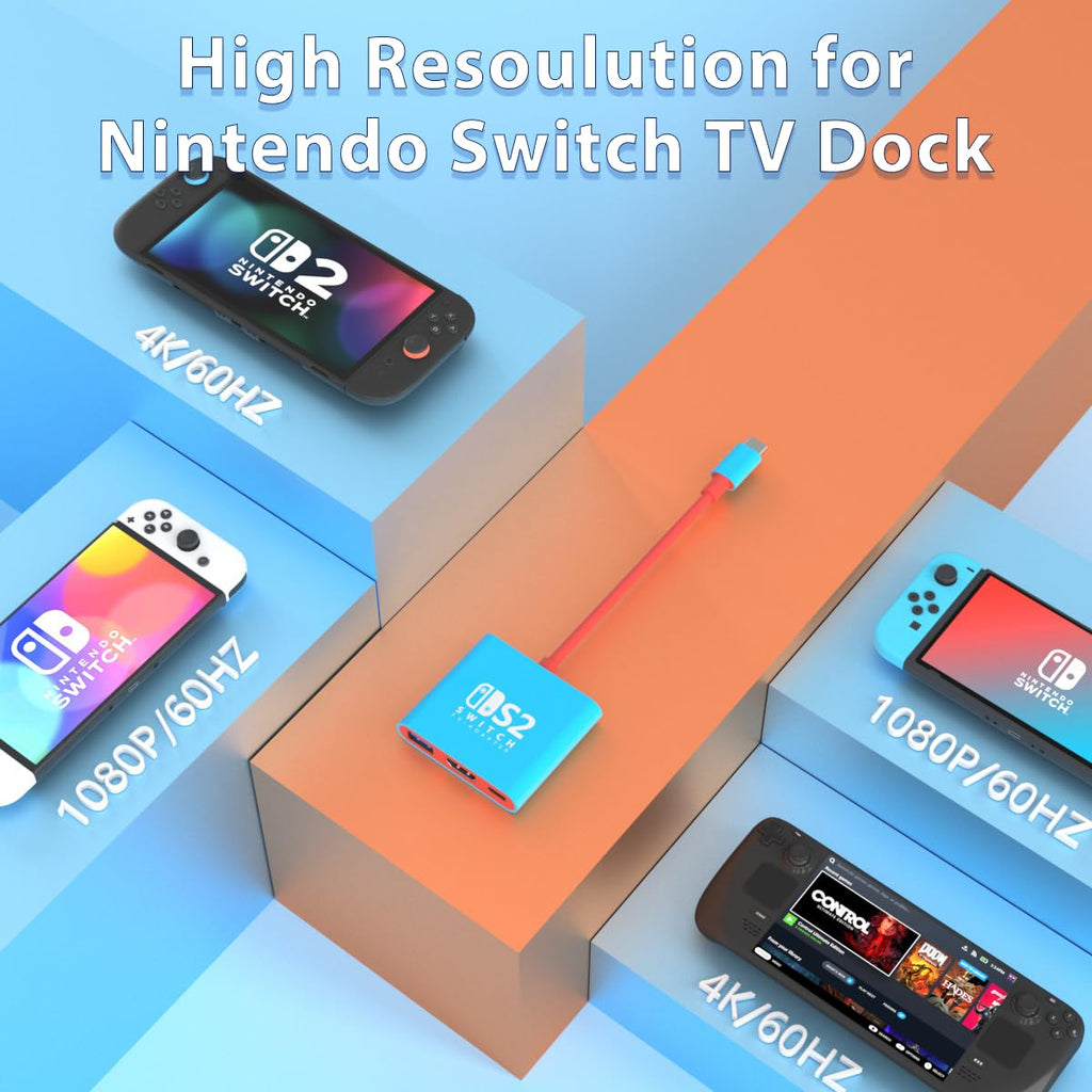 pdobq Portable Nintendo Switch Docking Station – 3 Cable Lengths - Flex Gamingproduct_type