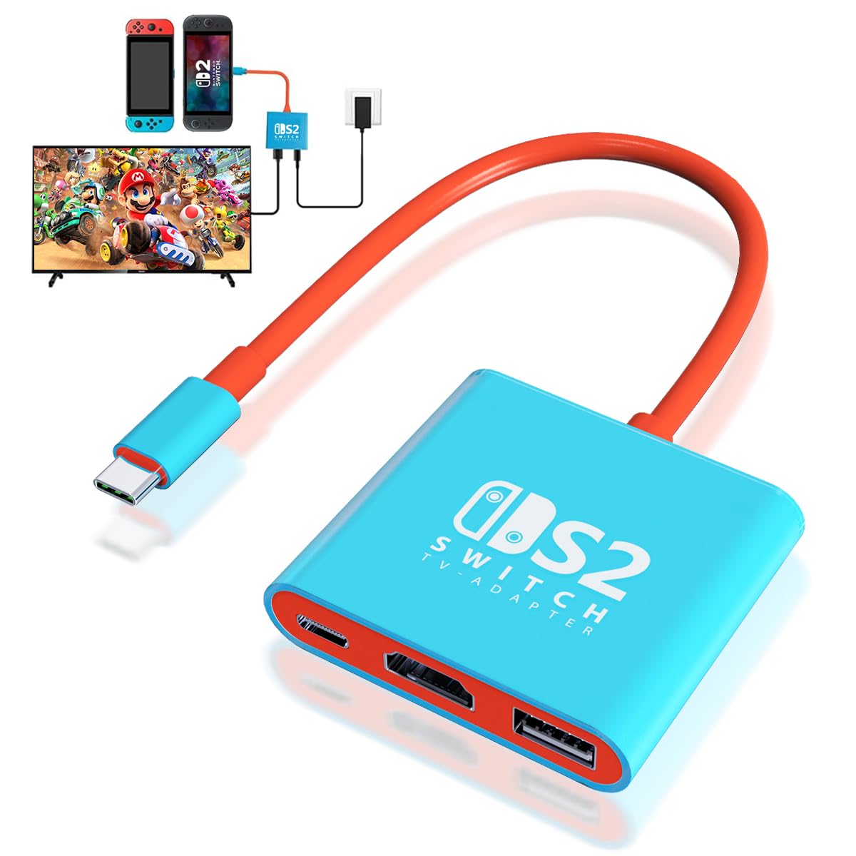 pdobq Portable Nintendo Switch Docking Station – 3 Cable Lengths - Flex Gamingproduct_type