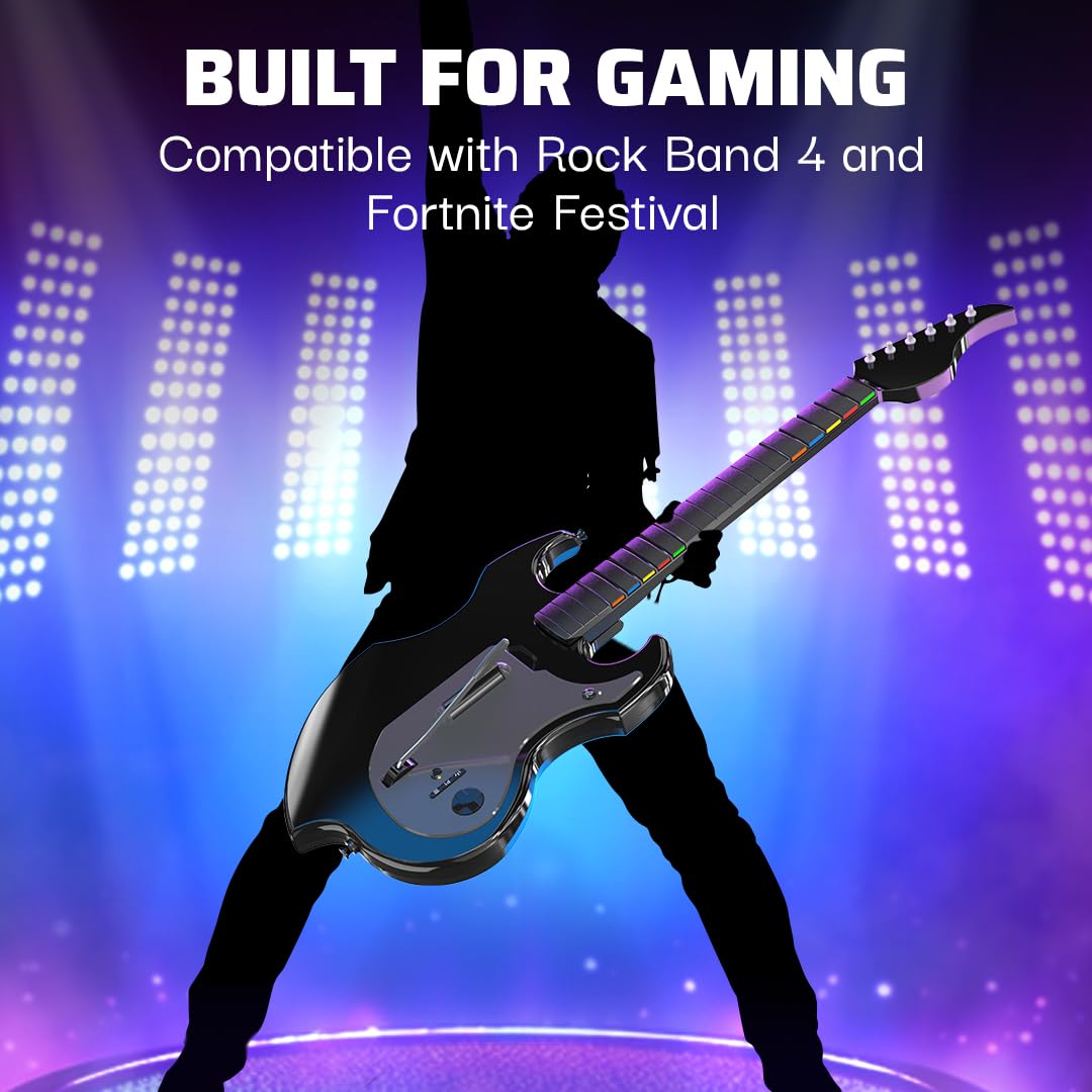 PDP Riffmaster Wireless Guitar Controller – 3 Styles - Flex Gamingproduct_type