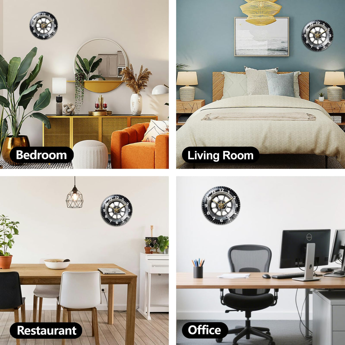 Peacoblue Silent Wall Clock – 26 Styles - Flex Gamingproduct_type