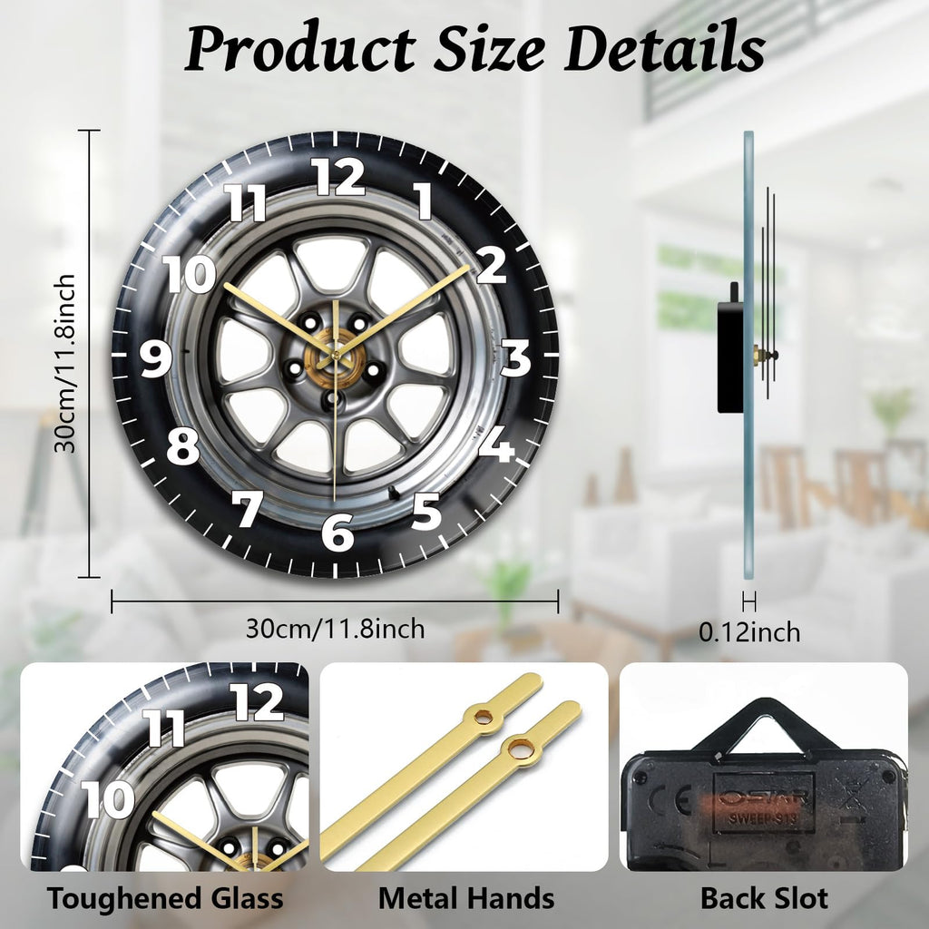 Peacoblue Silent Wall Clock – 26 Styles - Flex Gamingproduct_type