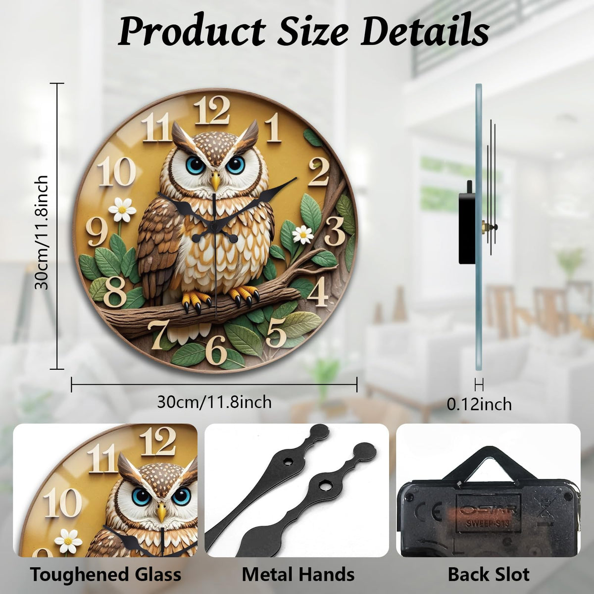 Peacoblue Silent Wall Clock – 26 Styles - Flex Gamingproduct_type