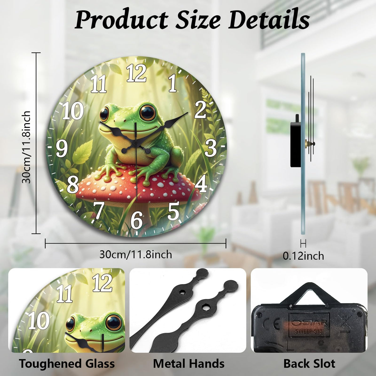 Peacoblue Silent Wall Clock – 26 Styles - Flex Gamingproduct_type