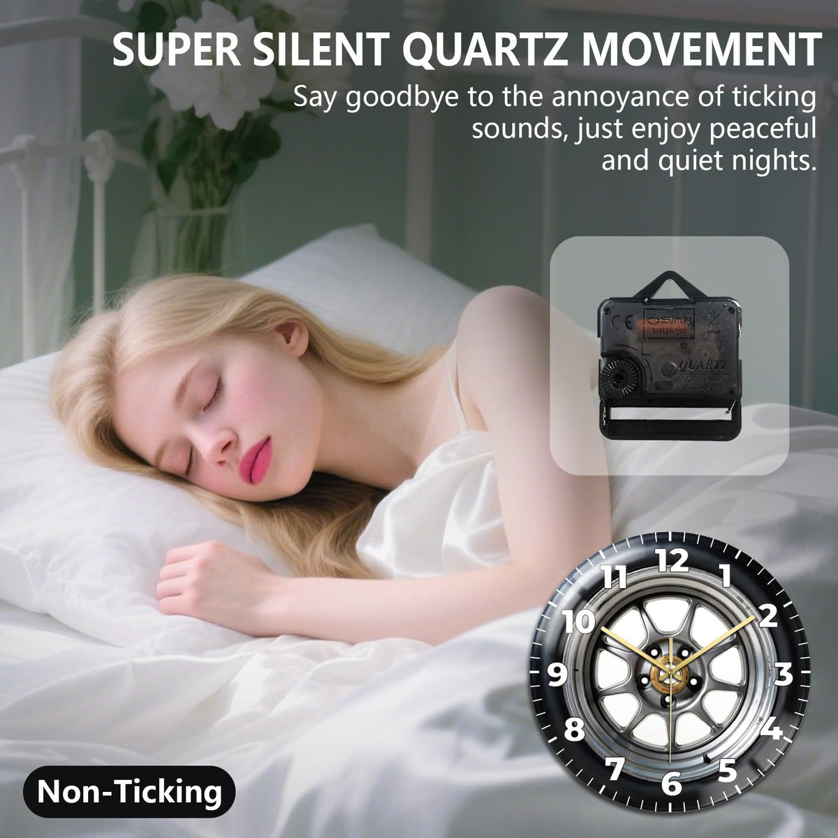Peacoblue Silent Wall Clock – 26 Styles - Flex Gamingproduct_type