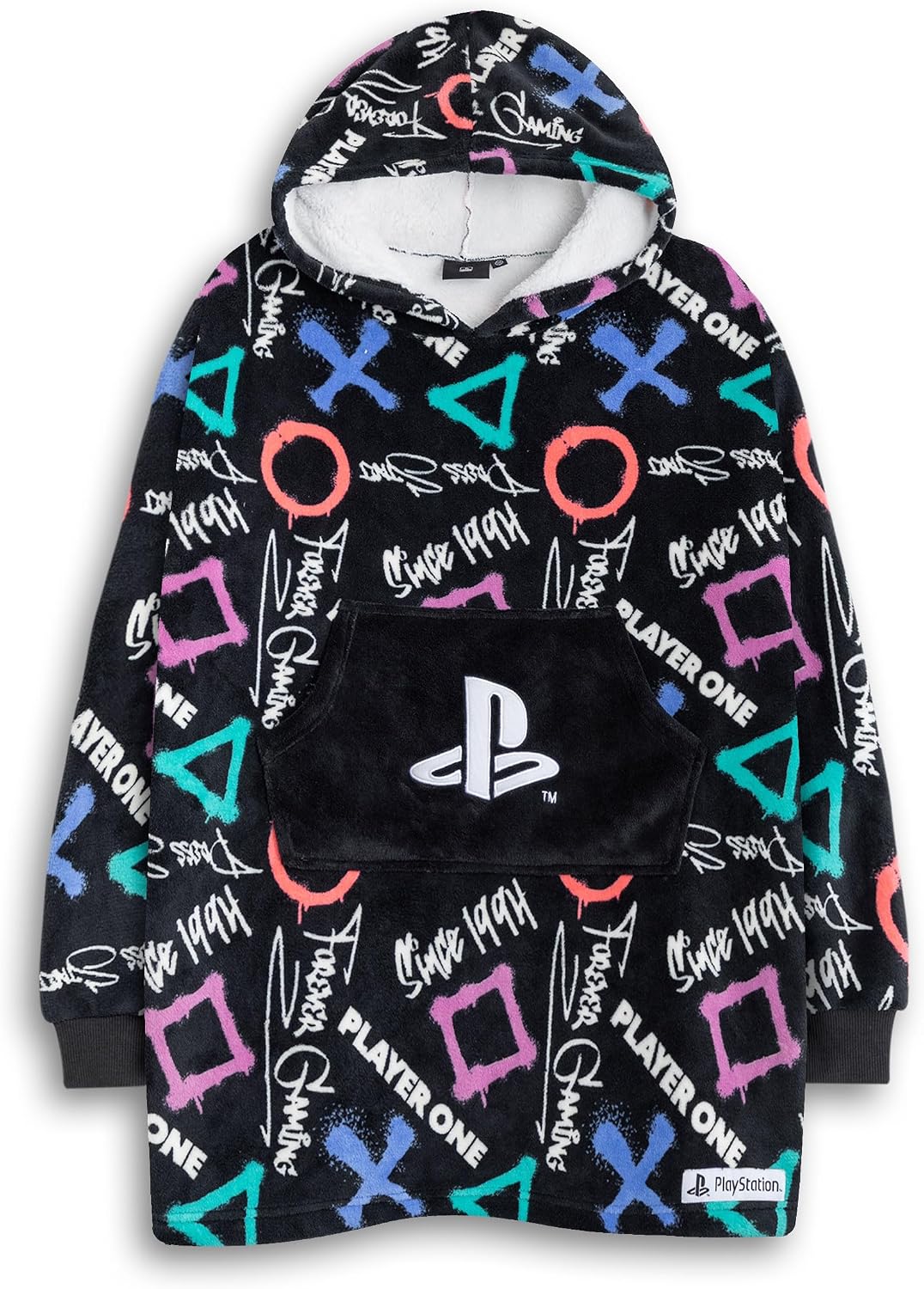 PlayStation Player One Blanket Hoodie – Gaming Loungewear - Flex Gamingproduct_type