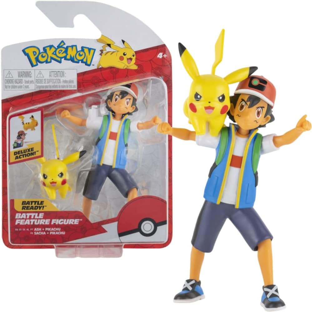 Pokémon Ash & Pikachu Feature Battle Action Figure Set - Flex Gamingproduct_type