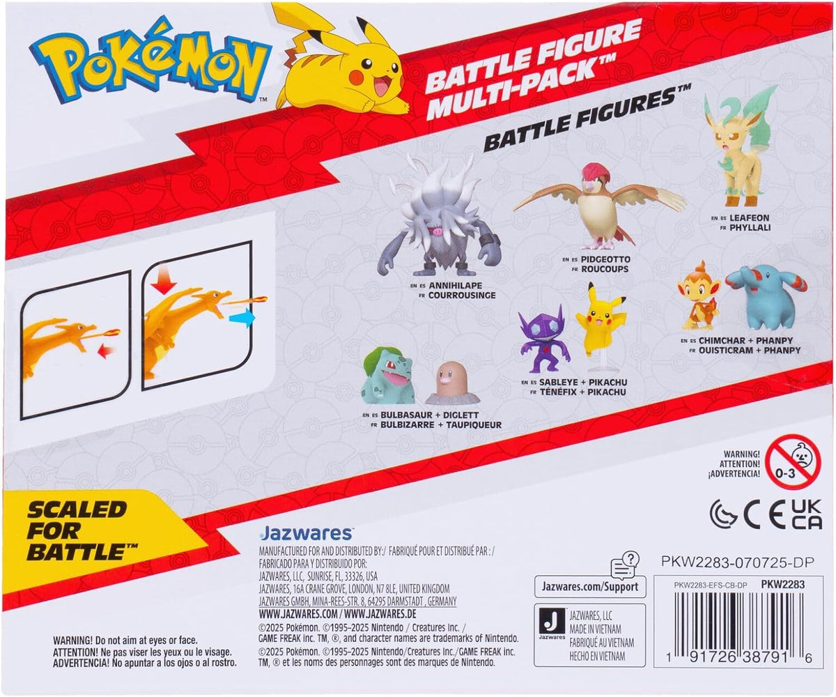 Pokémon Battle Figure 2-Pack – 6 Pairs - Flex Gamingproduct_type