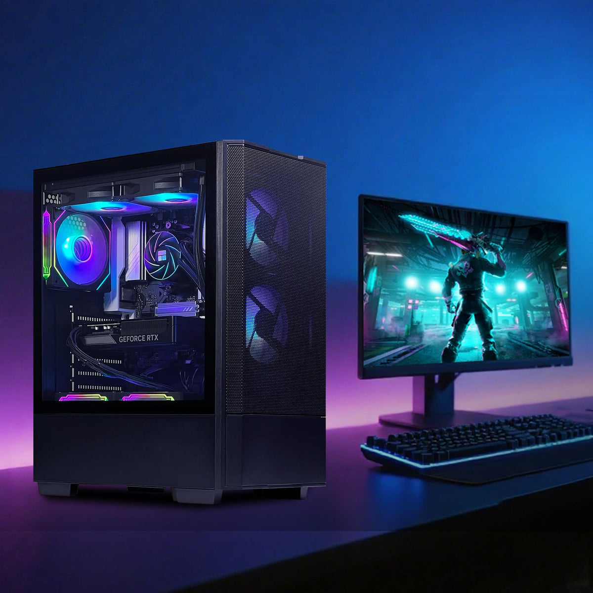 Prebuilt Gaming Desktop PC – AMD Ryzen 5 5500 & RTX 3050 6GB - Flex Gamingproduct_type