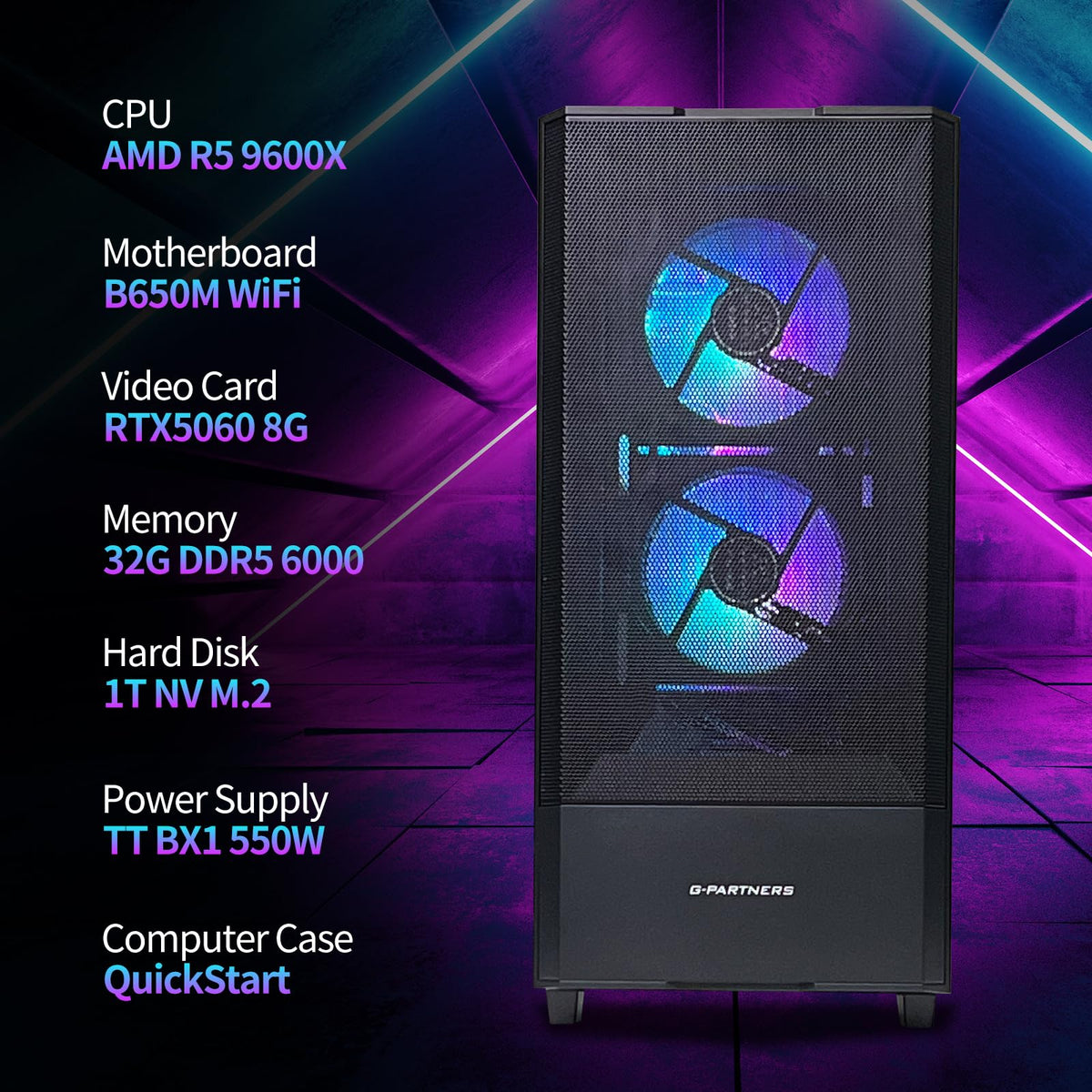 Prebuilt Gaming Desktop PC – AMD Ryzen 5 5500 & RTX 3050 6GB - Flex Gamingproduct_type