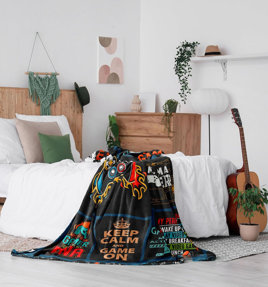Punofell Gaming Throw Blanket – Soft Polyester, 50" x 60" - Flex Gamingproduct_type