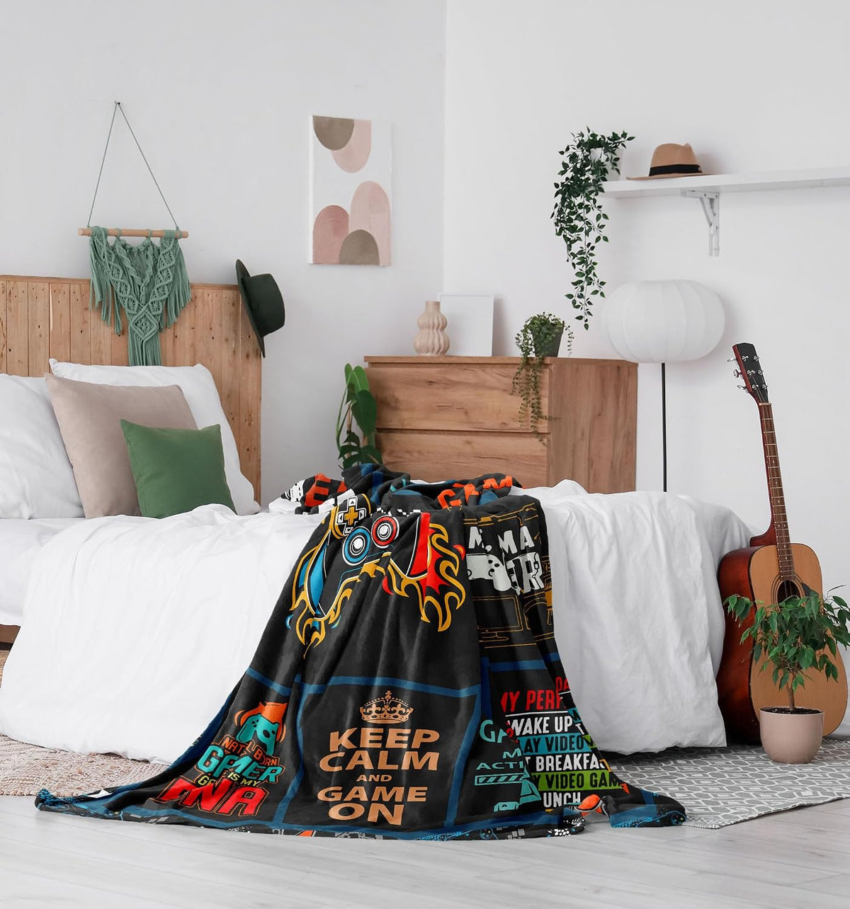 Punofell Gaming Throw Blanket – Soft Polyester, 50" x 60" - Flex Gamingproduct_type