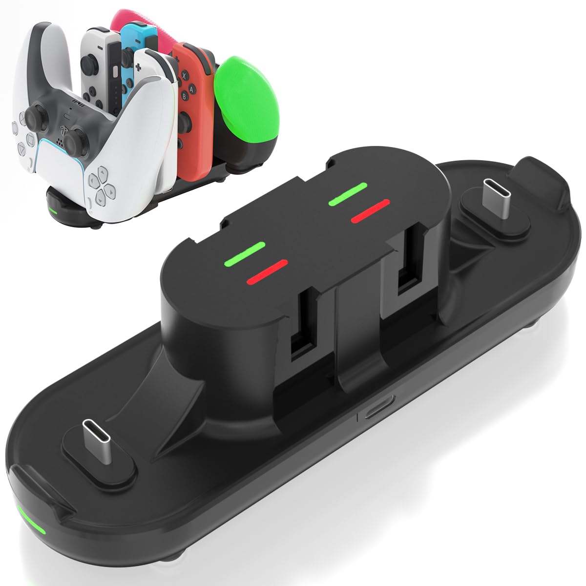 PURBHE 4-in-1 Nintendo Switch Joy-Con Charging Dock – 3 Cable Lengths - Flex Gamingproduct_type