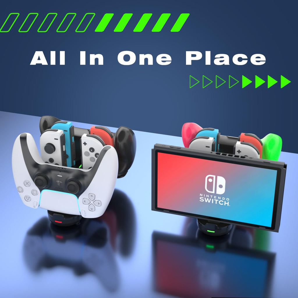 PURBHE 4-in-1 Nintendo Switch Joy-Con Charging Dock – 3 Cable Lengths - Flex Gamingproduct_type