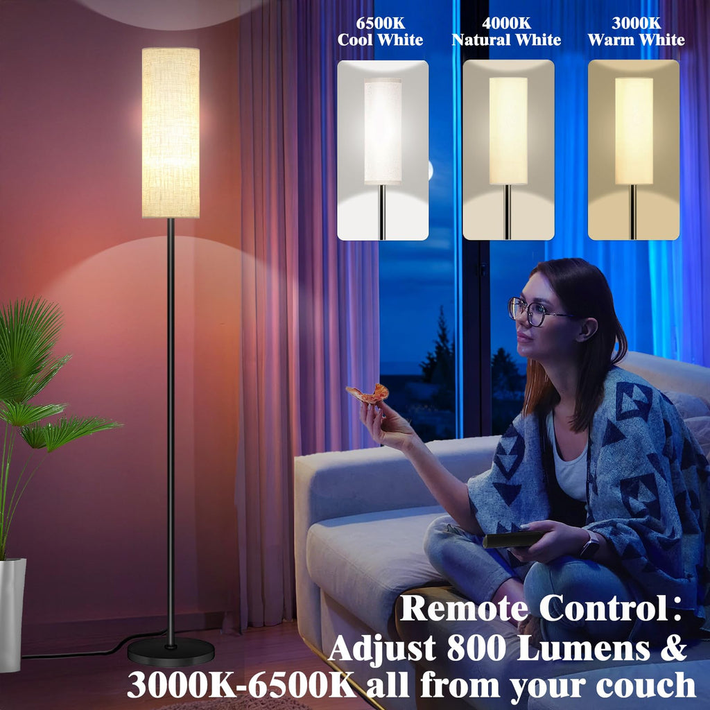 Qaubauyt Smart LED Floor Lamp, RGB Dimmable, App & Remote – 7 Colors - Flex Gamingproduct_type