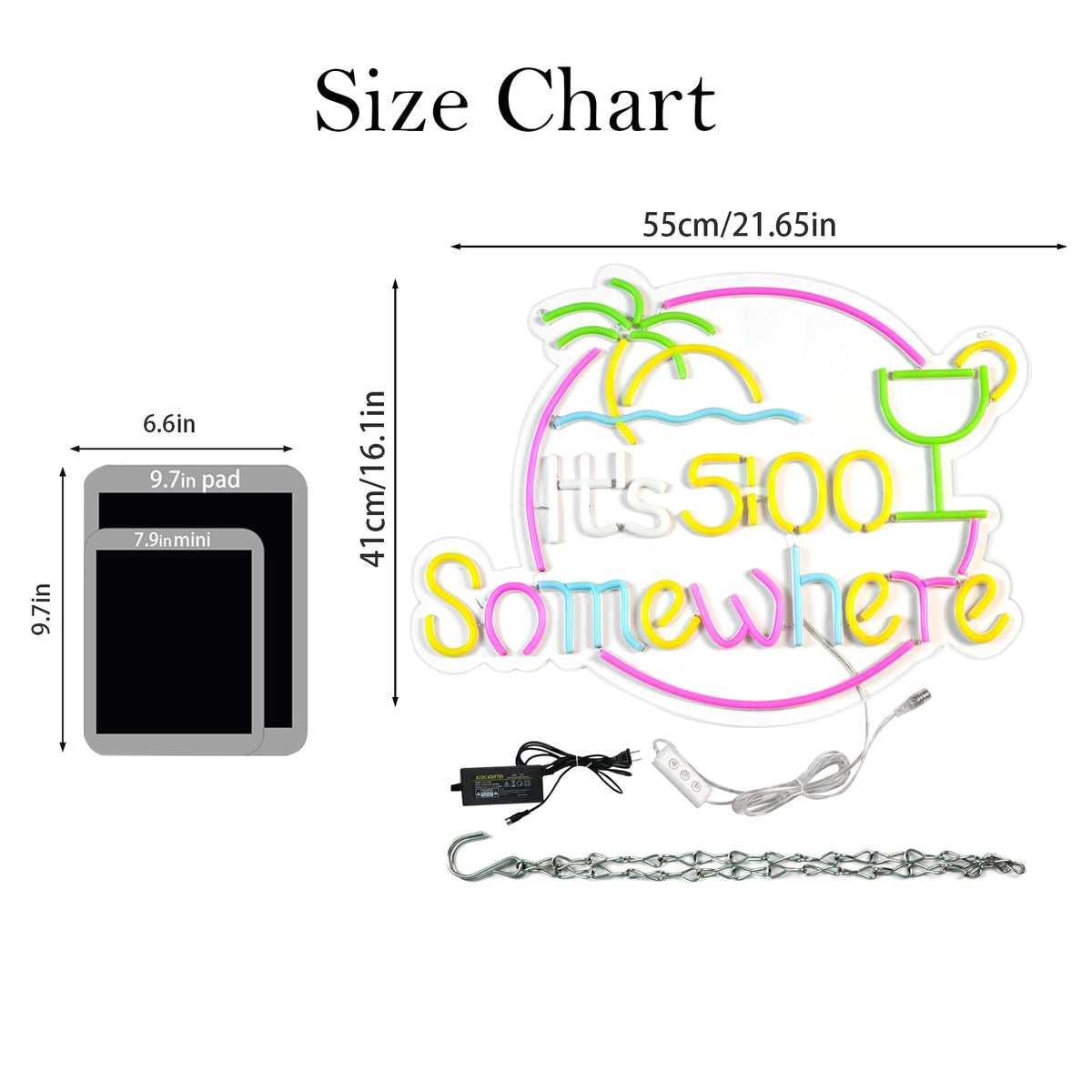 qbanziou LED Neon Sign – 7 Styles - Flex Gamingproduct_type