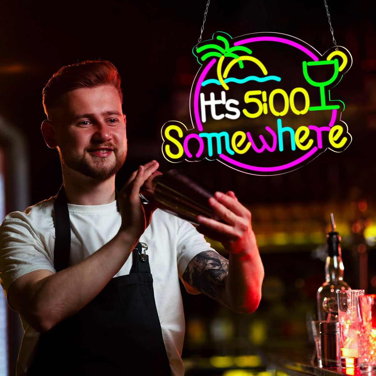 qbanziou LED Neon Sign – 7 Styles - Flex Gamingproduct_type